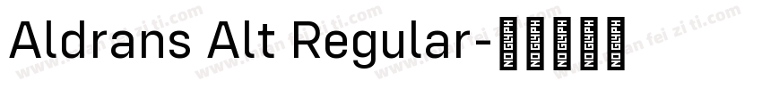 Aldrans Alt Regular字体转换